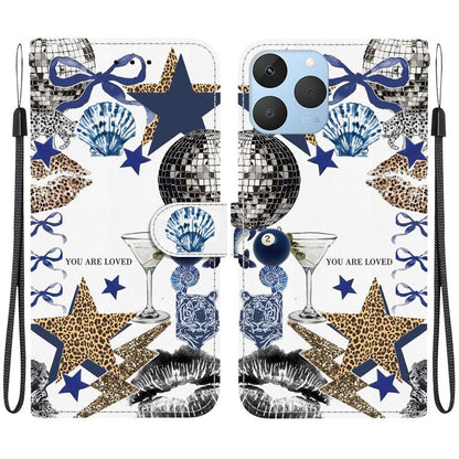 Crystal-Texture Painted Vegan Leather Phone Case, For Realme C100 / C100i 4G, For Realme 16 5G, For Realme 16 Pro+ 5G, For Realme 16 Pro 5G, For Realme Note 70T / 70 4G, For Realme 15T, For Realme 15 Pro / 15 5G, For Realme C75 / 14x                   ...