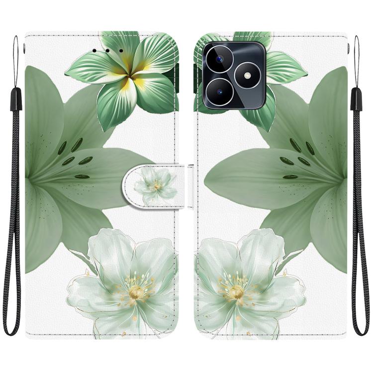 Crystal-Texture Painted Vegan Leather Phone Case, For Realme C100 / C100i 4G, For Realme 16 5G, For Realme 16 Pro+ 5G, For Realme 16 Pro 5G, For Realme Note 70T / 70 4G, For Realme 15T, For Realme 15 Pro / 15 5G, For Realme C75 / 14x                   ...