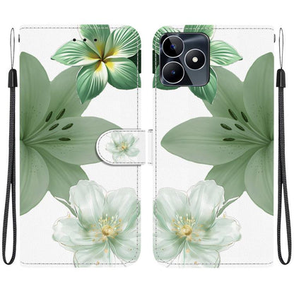 Crystal-Texture Painted Vegan Leather Phone Case, For Realme C100 / C100i 4G, For Realme 16 5G, For Realme 16 Pro+ 5G, For Realme 16 Pro 5G, For Realme Note 70T / 70 4G, For Realme 15T, For Realme 15 Pro / 15 5G, For Realme C75 / 14x                   ...