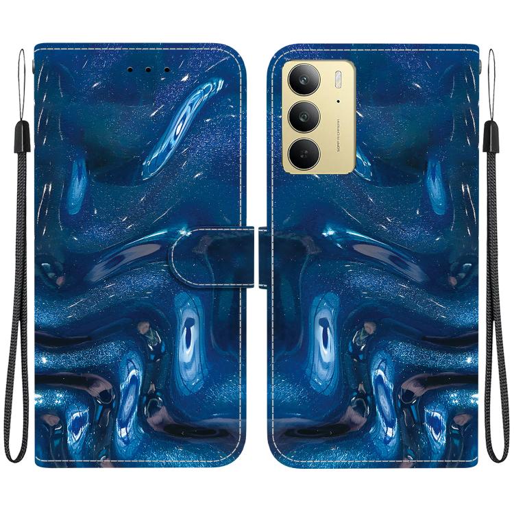 Crystal-Texture Painted Vegan Leather Phone Case, For Realme C100 / C100i 4G, For Realme 16 5G, For Realme 16 Pro+ 5G, For Realme 16 Pro 5G, For Realme Note 70T / 70 4G, For Realme 15T, For Realme 15 Pro / 15 5G, For Realme C75 / 14x                   ...