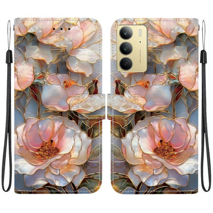 Crystal-Texture Painted Vegan Leather Phone Case, For Realme C100 / C100i 4G, For Realme 16 5G, For Realme 16 Pro+ 5G, For Realme 16 Pro 5G, For Realme Note 70T / 70 4G, For Realme 15T, For Realme 15 Pro / 15 5G, For Realme C75 / 14x                   ...