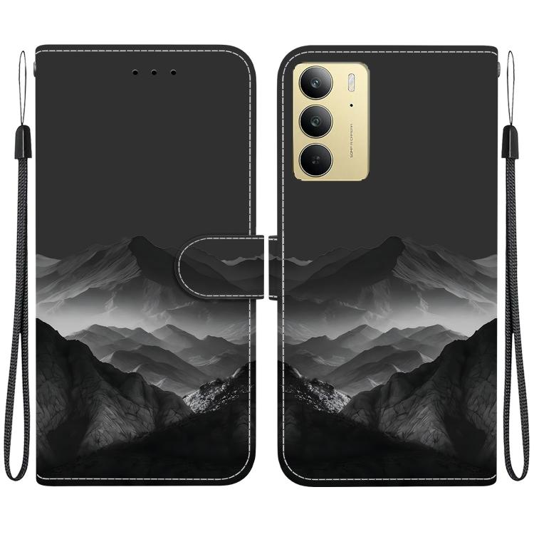 Crystal-Texture Painted Vegan Leather Phone Case, For Realme C100 / C100i 4G, For Realme 16 5G, For Realme 16 Pro+ 5G, For Realme 16 Pro 5G, For Realme Note 70T / 70 4G, For Realme 15T, For Realme 15 Pro / 15 5G, For Realme C75 / 14x                   ...