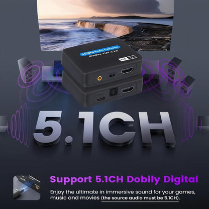 NK-330M 4K/60Hz HDMI 2.0 Audio Splitter Extractor