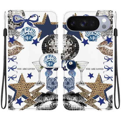 Crystal-Texture Painted Vegan Leather Phone Case, For Google Pixel 11 Pro XL / 10 Pro XL, For Google Pixel 11 / 11 Pro / 10 Pro, For Google Pixel 10a, For Google Pixel 9a, For Google Pixel 8a, For Google Pixel 8 Pro, For Google Pixel 8                 ...