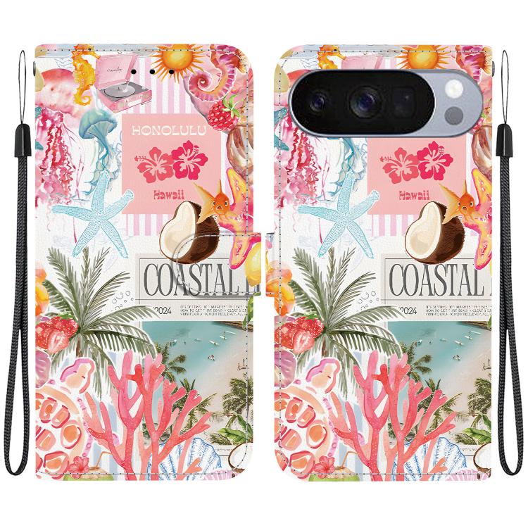 Crystal-Texture Painted Vegan Leather Phone Case, For Google Pixel 11 Pro XL / 10 Pro XL, For Google Pixel 11 / 11 Pro / 10 Pro, For Google Pixel 10a, For Google Pixel 9a, For Google Pixel 8a, For Google Pixel 8 Pro, For Google Pixel 8                 ...