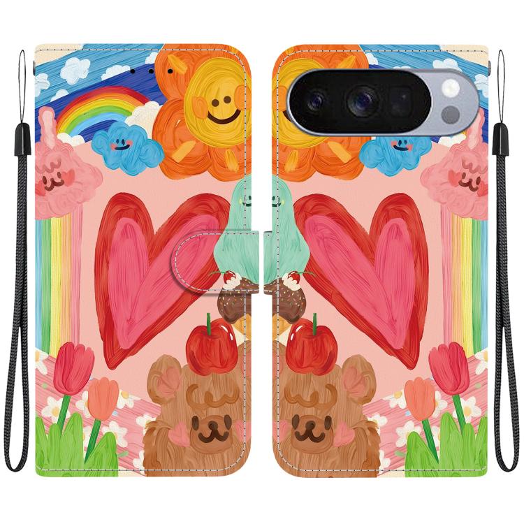 Crystal-Texture Painted Vegan Leather Phone Case, For Google Pixel 11 Pro XL / 10 Pro XL, For Google Pixel 11 / 11 Pro / 10 Pro, For Google Pixel 10a, For Google Pixel 9a, For Google Pixel 8a, For Google Pixel 8 Pro, For Google Pixel 8                 ...