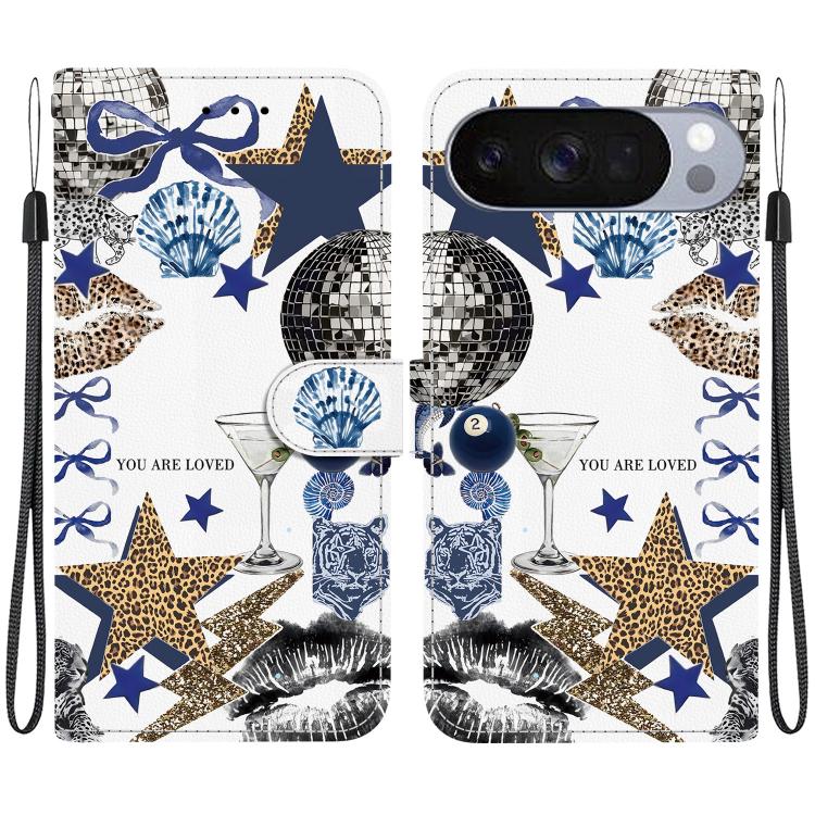 Crystal-Texture Painted Vegan Leather Phone Case, For Google Pixel 11 Pro XL / 10 Pro XL, For Google Pixel 11 / 11 Pro / 10 Pro, For Google Pixel 10a, For Google Pixel 9a, For Google Pixel 8a, For Google Pixel 8 Pro, For Google Pixel 8                 ...
