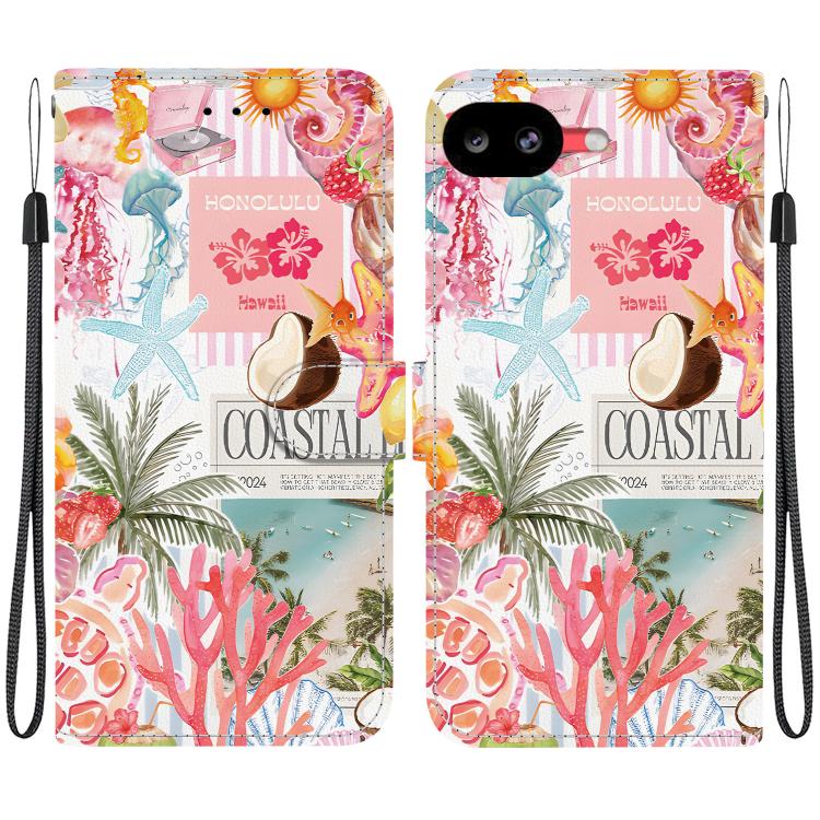 Crystal-Texture Painted Vegan Leather Phone Case, For Google Pixel 11 Pro XL / 10 Pro XL, For Google Pixel 11 / 11 Pro / 10 Pro, For Google Pixel 10a, For Google Pixel 9a, For Google Pixel 8a, For Google Pixel 8 Pro, For Google Pixel 8                 ...