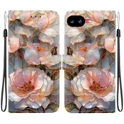 Crystal-Texture Painted Vegan Leather Phone Case, For Google Pixel 11 Pro XL / 10 Pro XL, For Google Pixel 11 / 11 Pro / 10 Pro, For Google Pixel 10a, For Google Pixel 9a, For Google Pixel 8a, For Google Pixel 8 Pro, For Google Pixel 8                 ...
