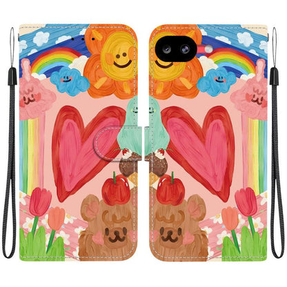 Crystal-Texture Painted Vegan Leather Phone Case, For Google Pixel 11 Pro XL / 10 Pro XL, For Google Pixel 11 / 11 Pro / 10 Pro, For Google Pixel 10a, For Google Pixel 9a, For Google Pixel 8a, For Google Pixel 8 Pro, For Google Pixel 8                 ...