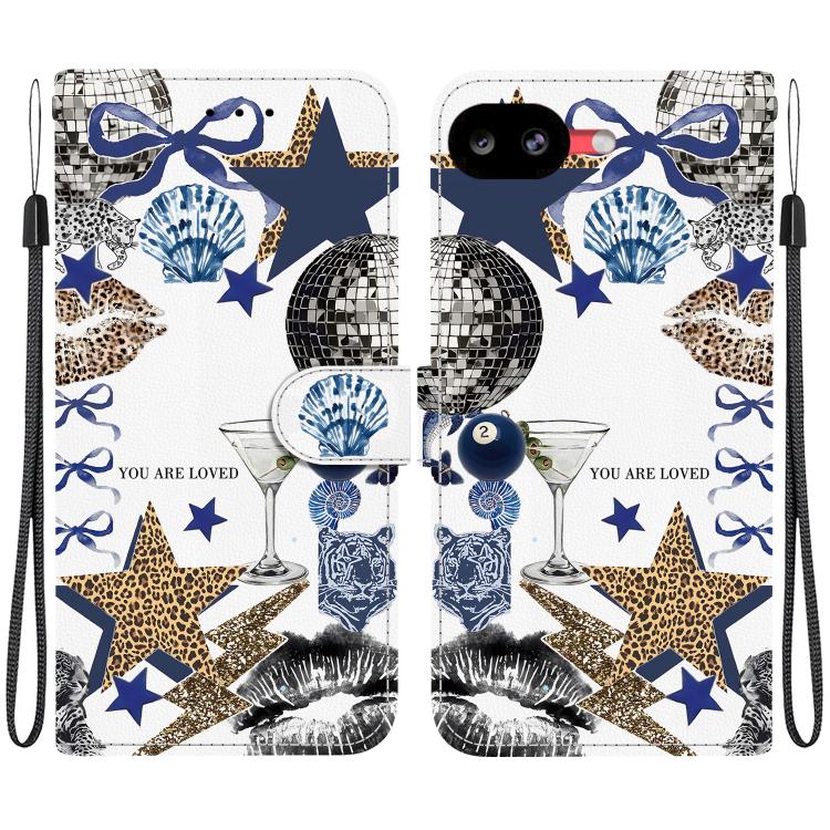Crystal-Texture Painted Vegan Leather Phone Case, For Google Pixel 11 Pro XL / 10 Pro XL, For Google Pixel 11 / 11 Pro / 10 Pro, For Google Pixel 10a, For Google Pixel 9a, For Google Pixel 8a, For Google Pixel 8 Pro, For Google Pixel 8                 ...