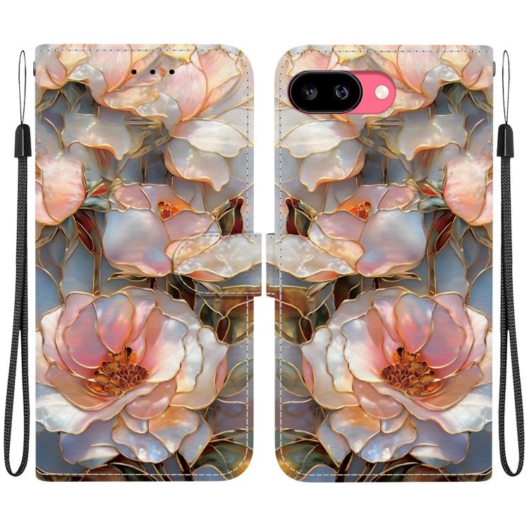 Crystal-Texture Painted Vegan Leather Phone Case, For Google Pixel 11 Pro XL / 10 Pro XL, For Google Pixel 11 / 11 Pro / 10 Pro, For Google Pixel 10a, For Google Pixel 9a, For Google Pixel 8a, For Google Pixel 8 Pro, For Google Pixel 8                 ...