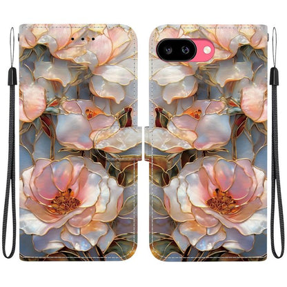 Crystal-Texture Painted Vegan Leather Phone Case, For Google Pixel 11 Pro XL / 10 Pro XL, For Google Pixel 11 / 11 Pro / 10 Pro, For Google Pixel 10a, For Google Pixel 9a, For Google Pixel 8a, For Google Pixel 8 Pro, For Google Pixel 8                 ...