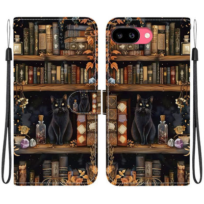Crystal-Texture Painted Vegan Leather Phone Case, For Google Pixel 11 Pro XL / 10 Pro XL, For Google Pixel 11 / 11 Pro / 10 Pro, For Google Pixel 10a, For Google Pixel 9a, For Google Pixel 8a, For Google Pixel 8 Pro, For Google Pixel 8                 ...