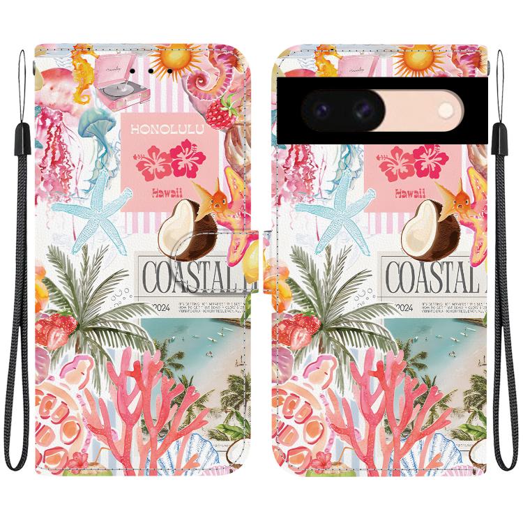 Crystal-Texture Painted Vegan Leather Phone Case, For Google Pixel 11 Pro XL / 10 Pro XL, For Google Pixel 11 / 11 Pro / 10 Pro, For Google Pixel 10a, For Google Pixel 9a, For Google Pixel 8a, For Google Pixel 8 Pro, For Google Pixel 8                 ...