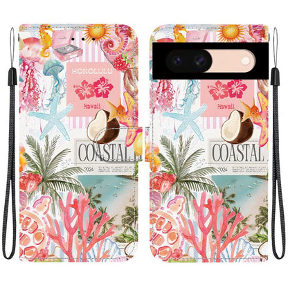 Crystal-Texture Painted Vegan Leather Phone Case, For Google Pixel 11 Pro XL / 10 Pro XL, For Google Pixel 11 / 11 Pro / 10 Pro, For Google Pixel 10a, For Google Pixel 9a, For Google Pixel 8a, For Google Pixel 8 Pro, For Google Pixel 8                 ...