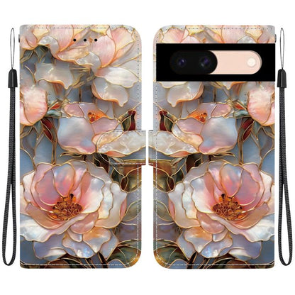 Crystal-Texture Painted Vegan Leather Phone Case, For Google Pixel 11 Pro XL / 10 Pro XL, For Google Pixel 11 / 11 Pro / 10 Pro, For Google Pixel 10a, For Google Pixel 9a, For Google Pixel 8a, For Google Pixel 8 Pro, For Google Pixel 8                 ...