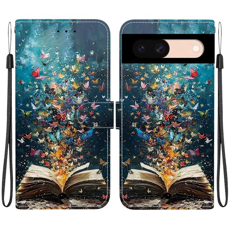 Crystal-Texture Painted Vegan Leather Phone Case, For Google Pixel 11 Pro XL / 10 Pro XL, For Google Pixel 11 / 11 Pro / 10 Pro, For Google Pixel 10a, For Google Pixel 9a, For Google Pixel 8a, For Google Pixel 8 Pro, For Google Pixel 8                 ...