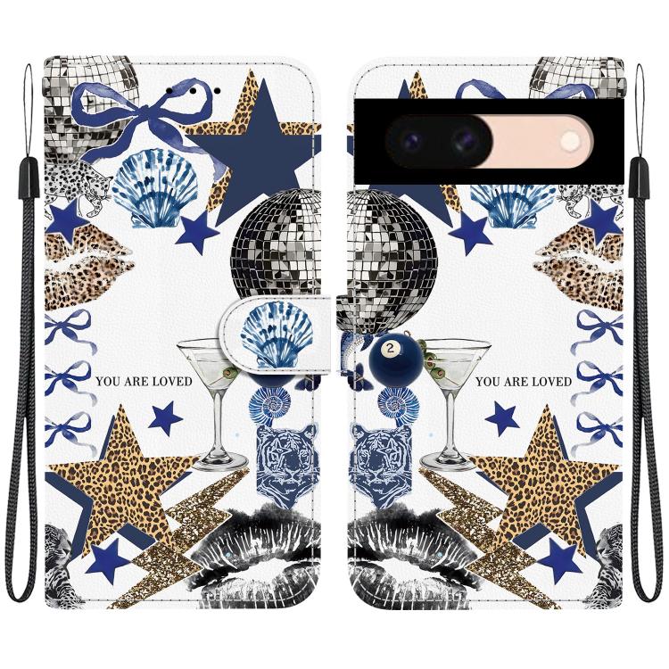 Crystal-Texture Painted Vegan Leather Phone Case, For Google Pixel 11 Pro XL / 10 Pro XL, For Google Pixel 11 / 11 Pro / 10 Pro, For Google Pixel 10a, For Google Pixel 9a, For Google Pixel 8a, For Google Pixel 8 Pro, For Google Pixel 8                 ...