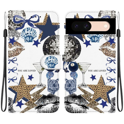 Crystal-Texture Painted Vegan Leather Phone Case, For Google Pixel 11 Pro XL / 10 Pro XL, For Google Pixel 11 / 11 Pro / 10 Pro, For Google Pixel 10a, For Google Pixel 9a, For Google Pixel 8a, For Google Pixel 8 Pro, For Google Pixel 8                 ...
