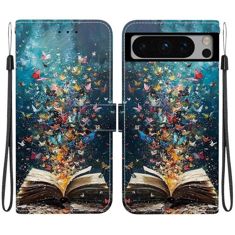 Crystal-Texture Painted Vegan Leather Phone Case, For Google Pixel 11 Pro XL / 10 Pro XL, For Google Pixel 11 / 11 Pro / 10 Pro, For Google Pixel 10a, For Google Pixel 9a, For Google Pixel 8a, For Google Pixel 8 Pro, For Google Pixel 8                 ...