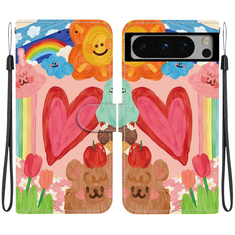 Crystal-Texture Painted Vegan Leather Phone Case, For Google Pixel 11 Pro XL / 10 Pro XL, For Google Pixel 11 / 11 Pro / 10 Pro, For Google Pixel 10a, For Google Pixel 9a, For Google Pixel 8a, For Google Pixel 8 Pro, For Google Pixel 8                 ...