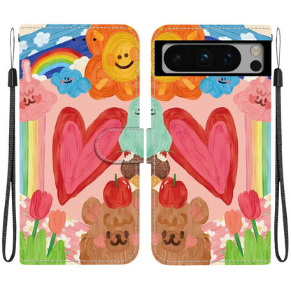 Crystal-Texture Painted Vegan Leather Phone Case, For Google Pixel 11 Pro XL / 10 Pro XL, For Google Pixel 11 / 11 Pro / 10 Pro, For Google Pixel 10a, For Google Pixel 9a, For Google Pixel 8a, For Google Pixel 8 Pro, For Google Pixel 8                 ...