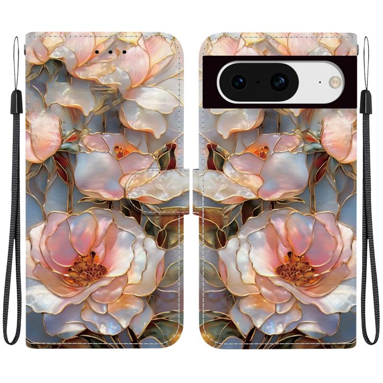Crystal-Texture Painted Vegan Leather Phone Case, For Google Pixel 11 Pro XL / 10 Pro XL, For Google Pixel 11 / 11 Pro / 10 Pro, For Google Pixel 10a, For Google Pixel 9a, For Google Pixel 8a, For Google Pixel 8 Pro, For Google Pixel 8                 ...
