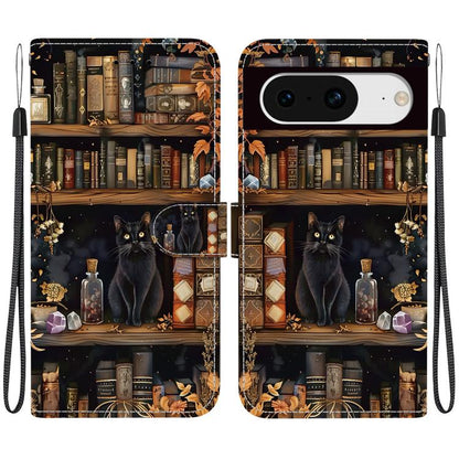 Crystal-Texture Painted Vegan Leather Phone Case, For Google Pixel 11 Pro XL / 10 Pro XL, For Google Pixel 11 / 11 Pro / 10 Pro, For Google Pixel 10a, For Google Pixel 9a, For Google Pixel 8a, For Google Pixel 8 Pro, For Google Pixel 8                 ...