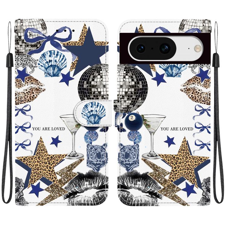 Crystal-Texture Painted Vegan Leather Phone Case, For Google Pixel 11 Pro XL / 10 Pro XL, For Google Pixel 11 / 11 Pro / 10 Pro, For Google Pixel 10a, For Google Pixel 9a, For Google Pixel 8a, For Google Pixel 8 Pro, For Google Pixel 8                 ...