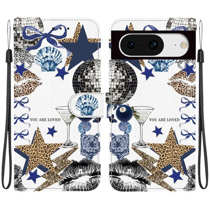 Crystal-Texture Painted Vegan Leather Phone Case, For Google Pixel 11 Pro XL / 10 Pro XL, For Google Pixel 11 / 11 Pro / 10 Pro, For Google Pixel 10a, For Google Pixel 9a, For Google Pixel 8a, For Google Pixel 8 Pro, For Google Pixel 8                 ...