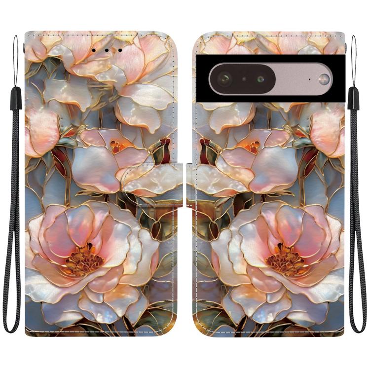 Crystal-Texture Painted Vegan Leather Phone Case, For Google Pixel 11 Pro XL / 10 Pro XL, For Google Pixel 11 / 11 Pro / 10 Pro, For Google Pixel 10a, For Google Pixel 9a, For Google Pixel 8a, For Google Pixel 8 Pro, For Google Pixel 8                 ...
