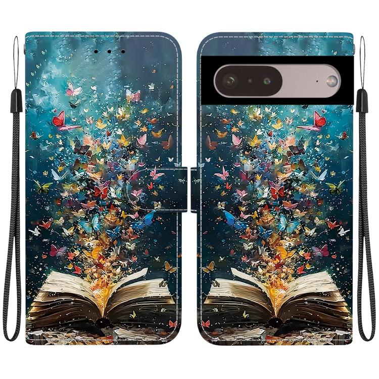 Crystal-Texture Painted Vegan Leather Phone Case, For Google Pixel 11 Pro XL / 10 Pro XL, For Google Pixel 11 / 11 Pro / 10 Pro, For Google Pixel 10a, For Google Pixel 9a, For Google Pixel 8a, For Google Pixel 8 Pro, For Google Pixel 8                 ...
