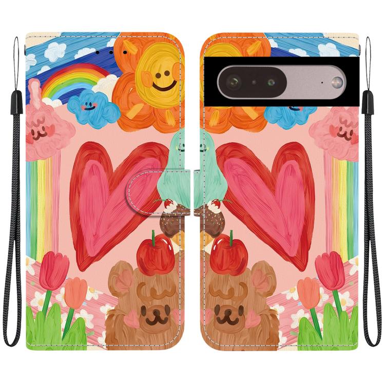 Crystal-Texture Painted Vegan Leather Phone Case, For Google Pixel 11 Pro XL / 10 Pro XL, For Google Pixel 11 / 11 Pro / 10 Pro, For Google Pixel 10a, For Google Pixel 9a, For Google Pixel 8a, For Google Pixel 8 Pro, For Google Pixel 8                 ...