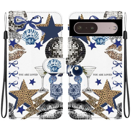 Crystal-Texture Painted Vegan Leather Phone Case, For Google Pixel 11 Pro XL / 10 Pro XL, For Google Pixel 11 / 11 Pro / 10 Pro, For Google Pixel 10a, For Google Pixel 9a, For Google Pixel 8a, For Google Pixel 8 Pro, For Google Pixel 8                 ...