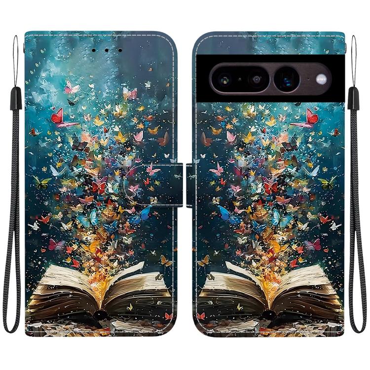 Crystal-Texture Painted Vegan Leather Phone Case, For Google Pixel 11 Pro XL / 10 Pro XL, For Google Pixel 11 / 11 Pro / 10 Pro, For Google Pixel 10a, For Google Pixel 9a, For Google Pixel 8a, For Google Pixel 8 Pro, For Google Pixel 8                 ...