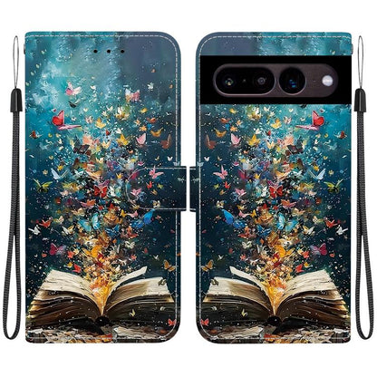 Crystal-Texture Painted Vegan Leather Phone Case, For Google Pixel 11 Pro XL / 10 Pro XL, For Google Pixel 11 / 11 Pro / 10 Pro, For Google Pixel 10a, For Google Pixel 9a, For Google Pixel 8a, For Google Pixel 8 Pro, For Google Pixel 8                 ...