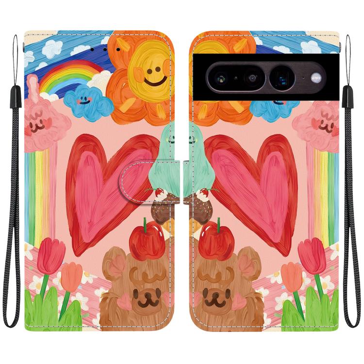 Crystal-Texture Painted Vegan Leather Phone Case, For Google Pixel 11 Pro XL / 10 Pro XL, For Google Pixel 11 / 11 Pro / 10 Pro, For Google Pixel 10a, For Google Pixel 9a, For Google Pixel 8a, For Google Pixel 8 Pro, For Google Pixel 8                 ...