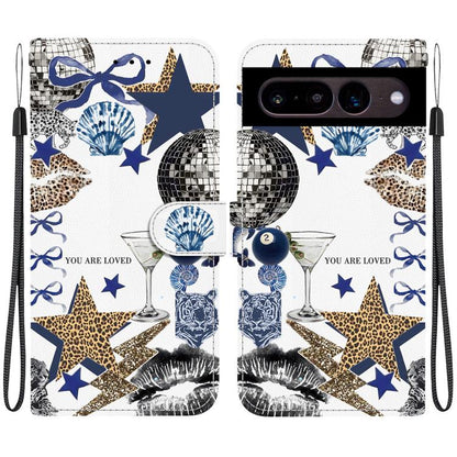 Crystal-Texture Painted Vegan Leather Phone Case, For Google Pixel 11 Pro XL / 10 Pro XL, For Google Pixel 11 / 11 Pro / 10 Pro, For Google Pixel 10a, For Google Pixel 9a, For Google Pixel 8a, For Google Pixel 8 Pro, For Google Pixel 8                 ...