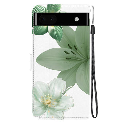Crystal-Texture Painted Vegan Leather Phone Case, For Google Pixel 6a