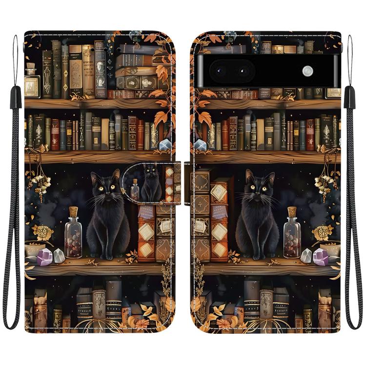 Crystal-Texture Painted Vegan Leather Phone Case, For Google Pixel 6a