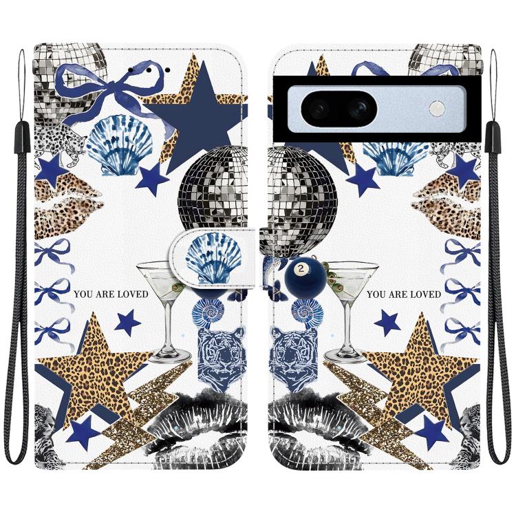 Crystal-Texture Painted Vegan Leather Phone Case, For Google Pixel 11 Pro XL / 10 Pro XL, For Google Pixel 11 / 11 Pro / 10 Pro, For Google Pixel 10a, For Google Pixel 9a, For Google Pixel 8a, For Google Pixel 8 Pro, For Google Pixel 8                 ...