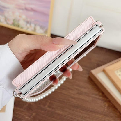 Side Clamp Magnetic Central Axis Fantasy Weave Texture Phone Case, For Galaxy Z Fold8 5G