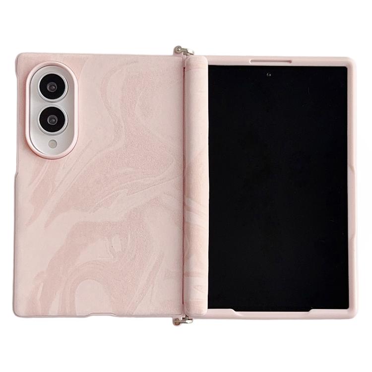 Side Clamp Magnetic Central Axis Wave Texture Phone Case, For Galaxy Z Fold8 5G