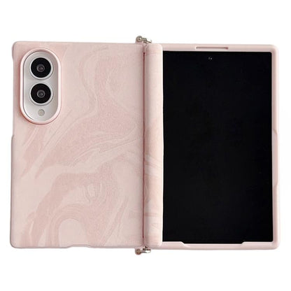 Side Clamp Magnetic Central Axis Wave Texture Phone Case, For Galaxy Z Fold8 5G