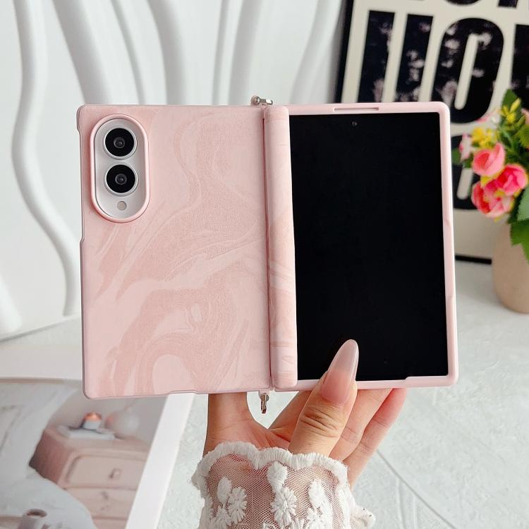 Side Clamp Magnetic Central Axis Wave Texture Phone Case, For Galaxy Z Fold8 5G