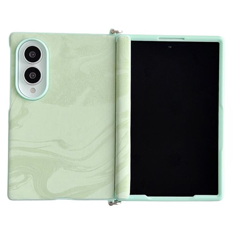 Side Clamp Magnetic Central Axis Wave Texture Phone Case, For Galaxy Z Fold8 5G