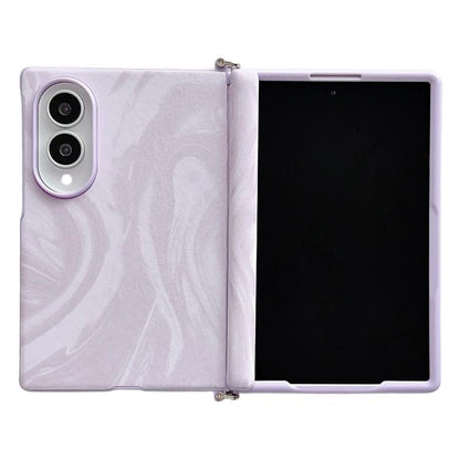 Side Clamp Magnetic Central Axis Wave Texture Phone Case, For Galaxy Z Fold8 5G