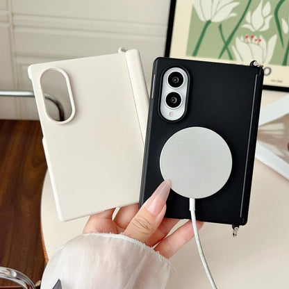 Side Clamp Magnetic Central Axis Lens-Frame Phone Case, For Galaxy Z Fold8 5G