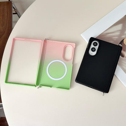 Side Clamp Magnetic Central Axis Lens-Frame Phone Case, For Galaxy Z Fold8 5G